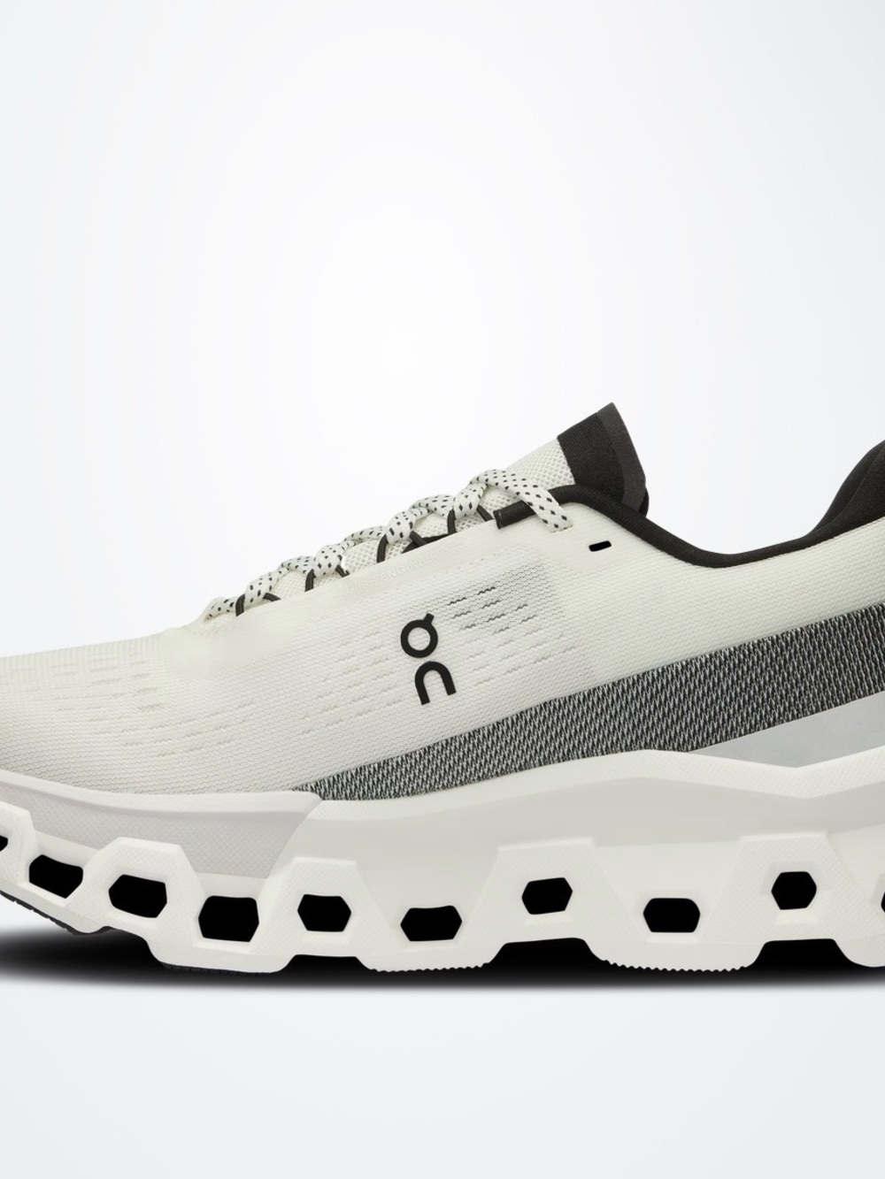 On Running women’s Cloudmonster 2 Running Shoe - White/Frost - Picture 2 of 7